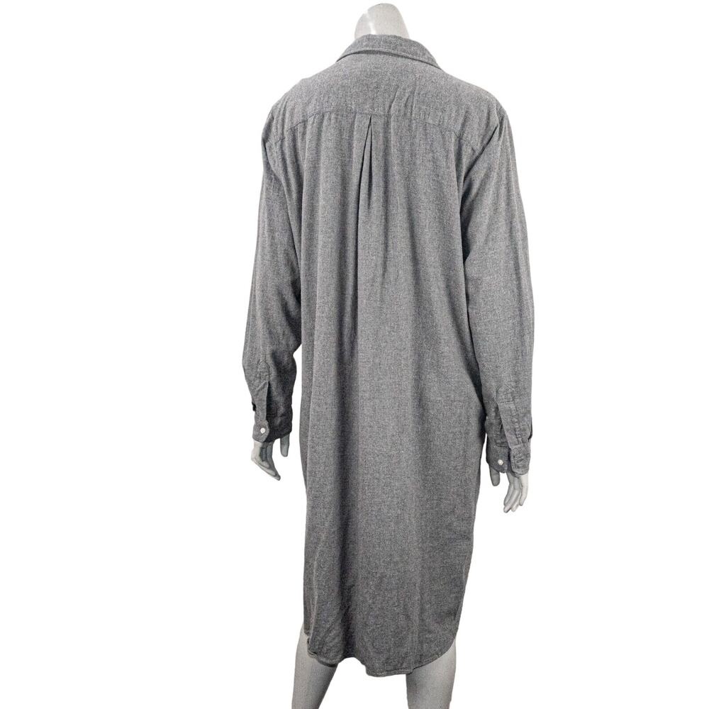 GRAYSON The HERO Women's button up Midi Dress Cotton Flannel Size 04 - Picture 4 of 10